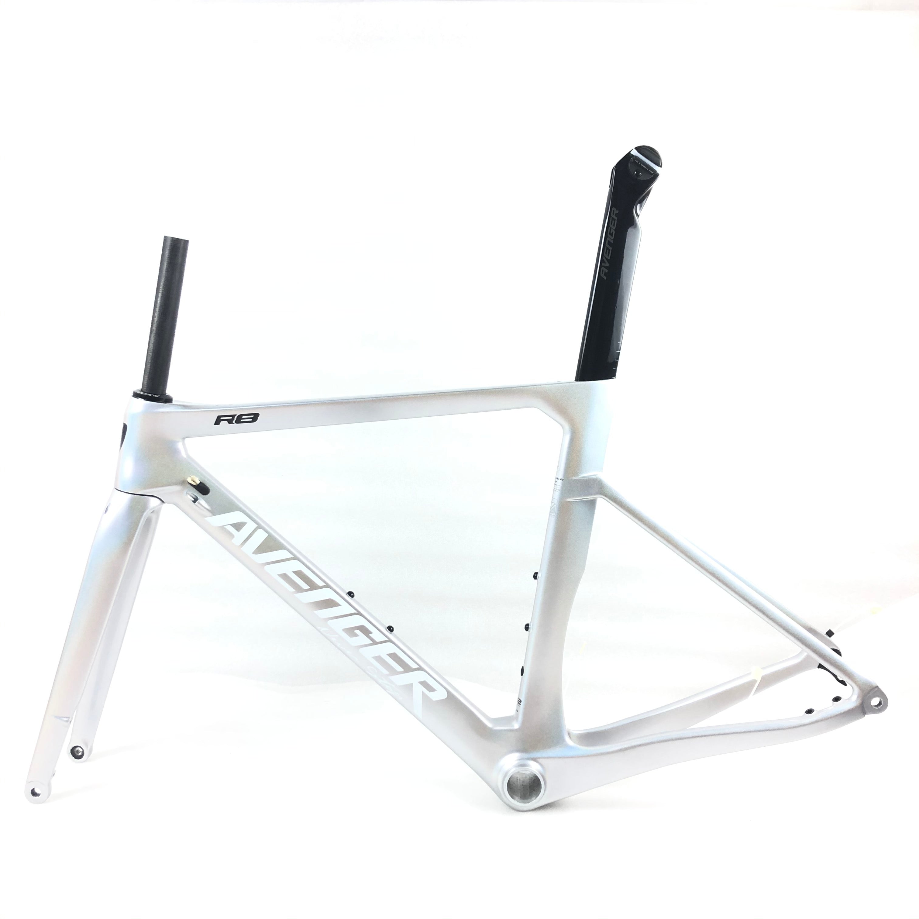Carbon Road bike frame R8 Pearl White