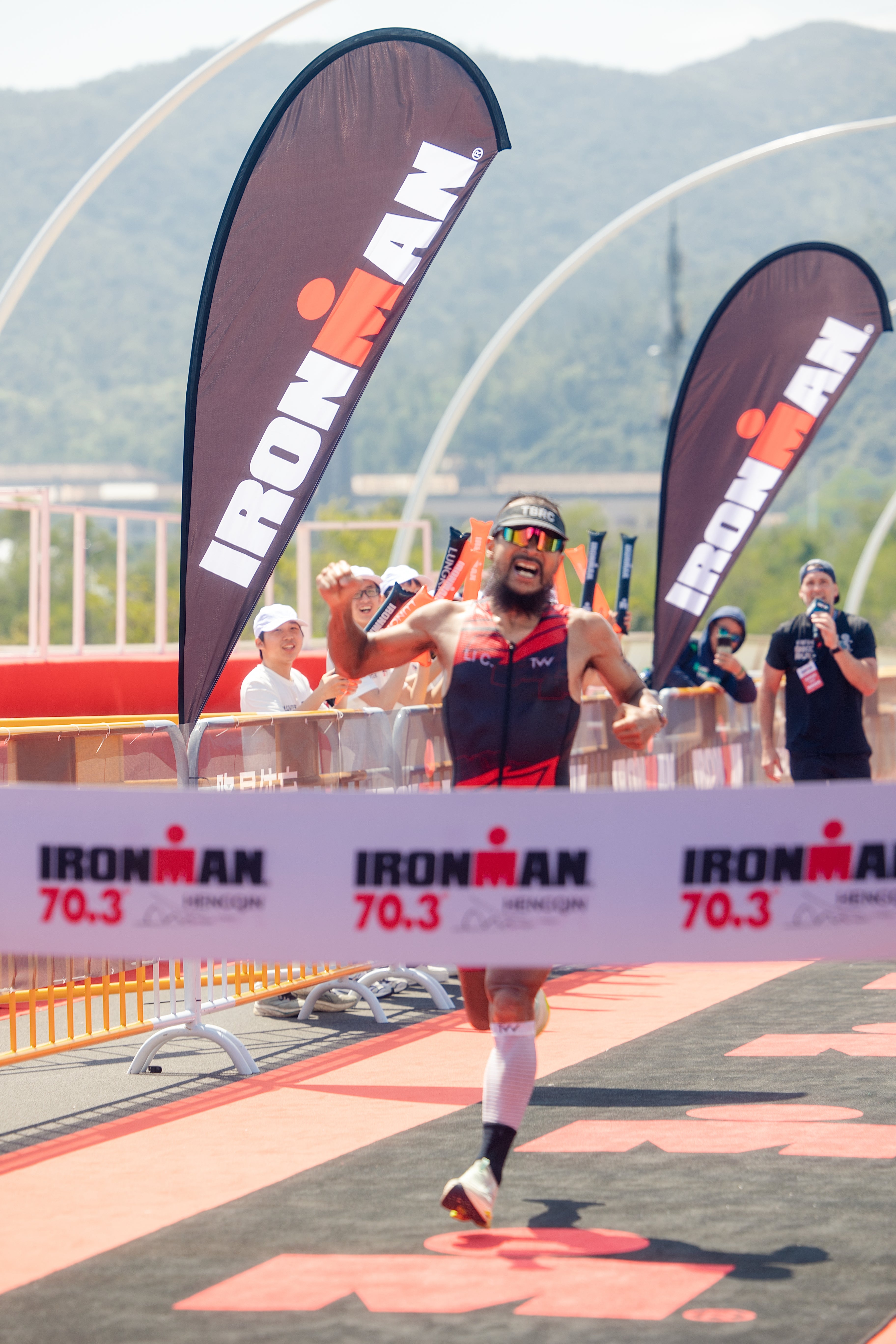 Li Chen Claims Age Group Win & 3rd Overall at IRONMAN 70.3 Hengqin on Avenger TM7