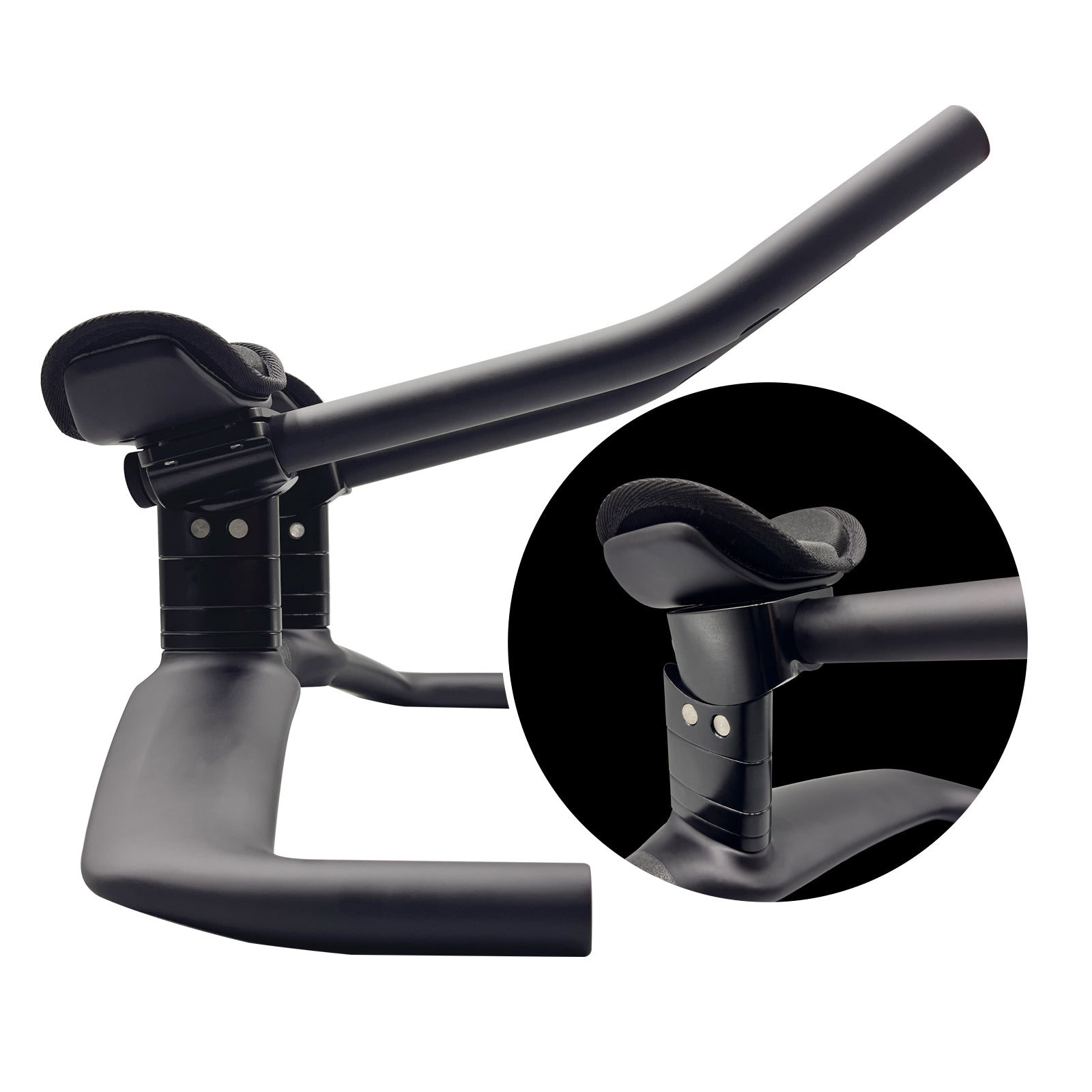 TT Handlebar Rest bar Clamp with spacers add height Angle adjustable