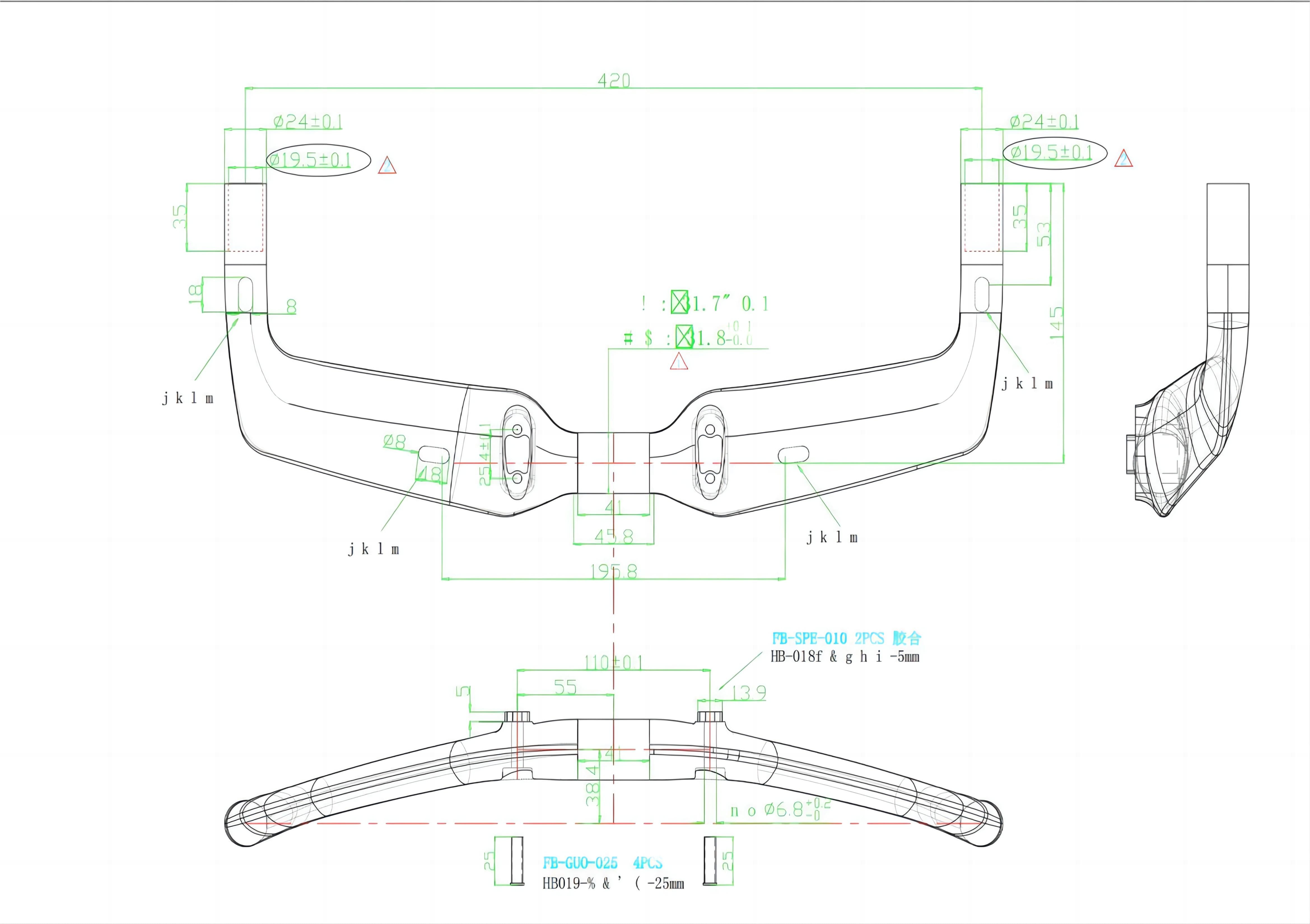 Carbon TT handlebar HB019 – Avenger Carbon Bike